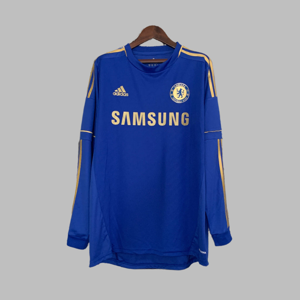 12/13 Retro Long Sleeve Chelsea Home Jersey