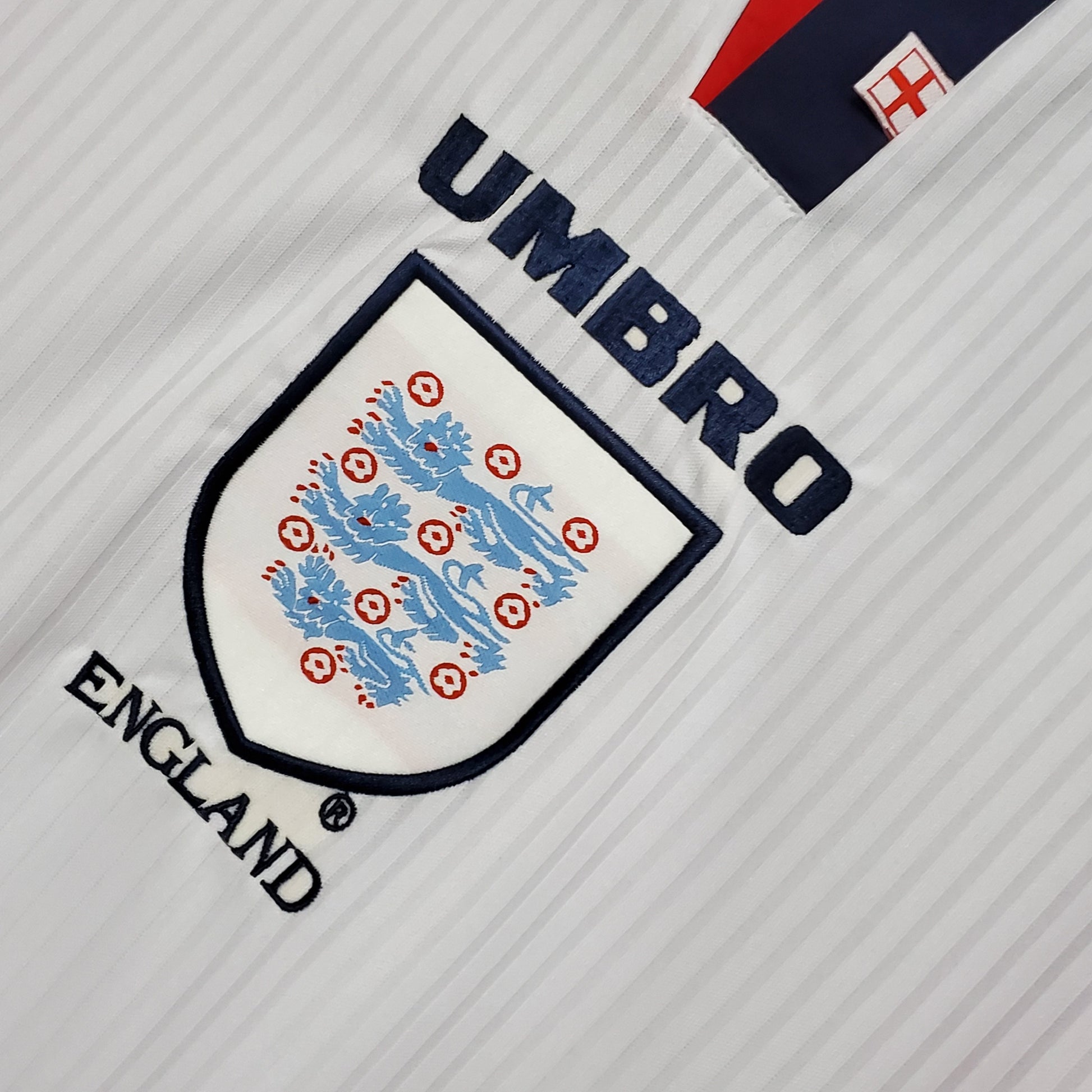 98/ Retro Long Sleeve England Home Jersey