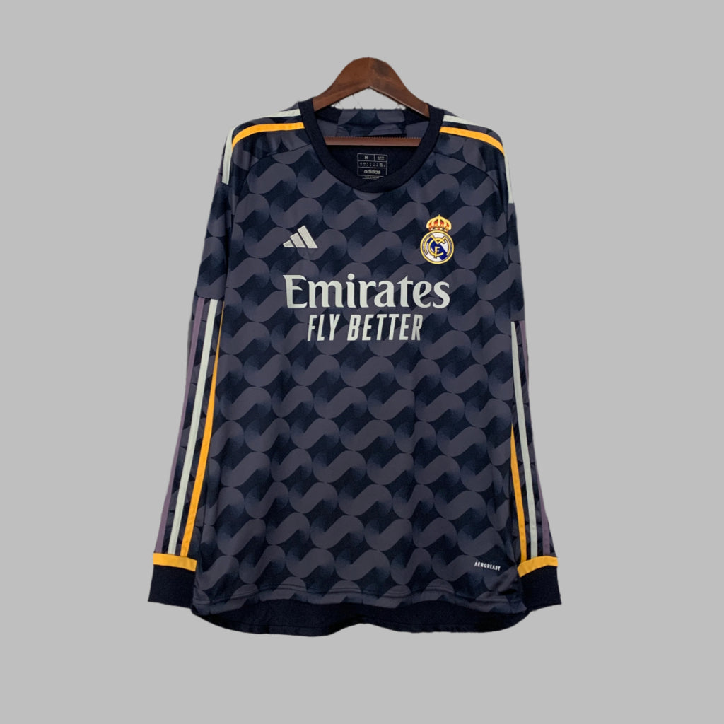 23/24 Long Sleeve Real Madrid Away Jersey