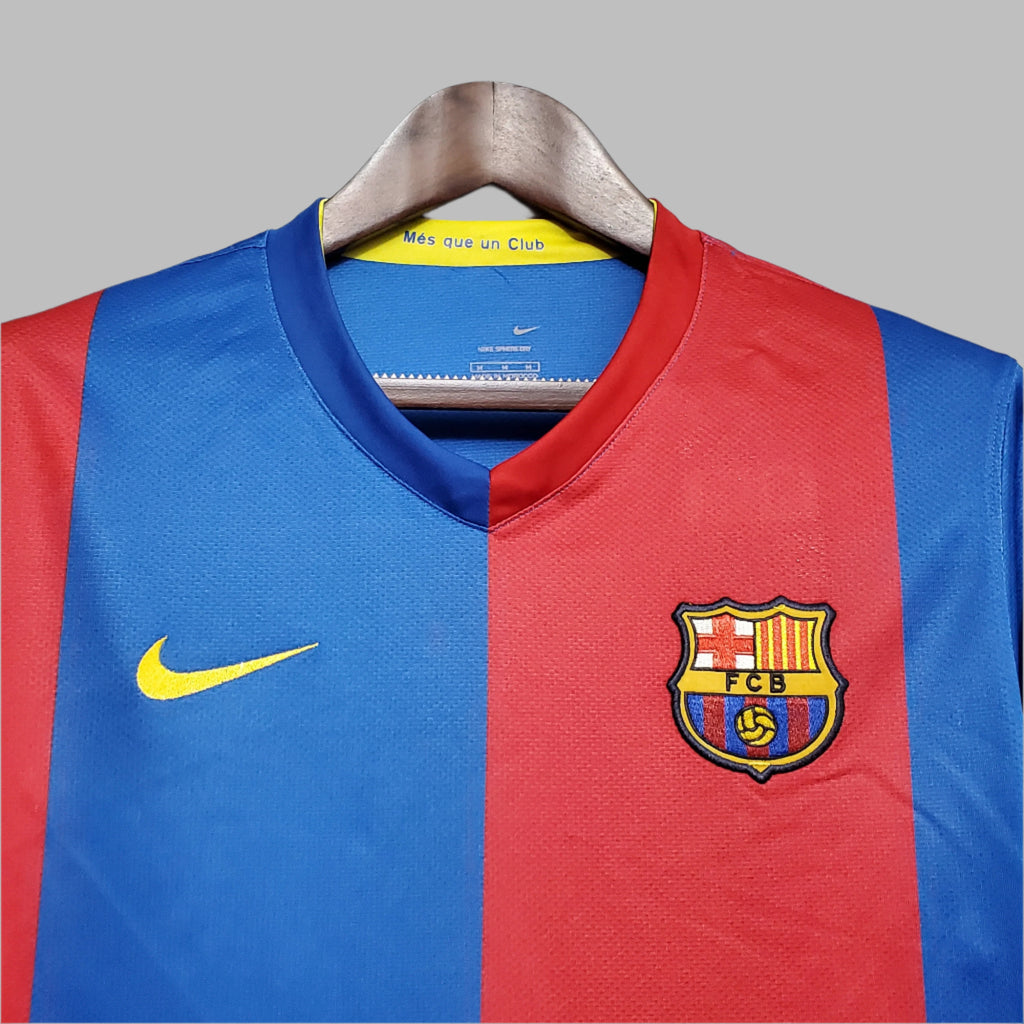 06/07 Long Sleeve Retro Barcelona Home Jersey