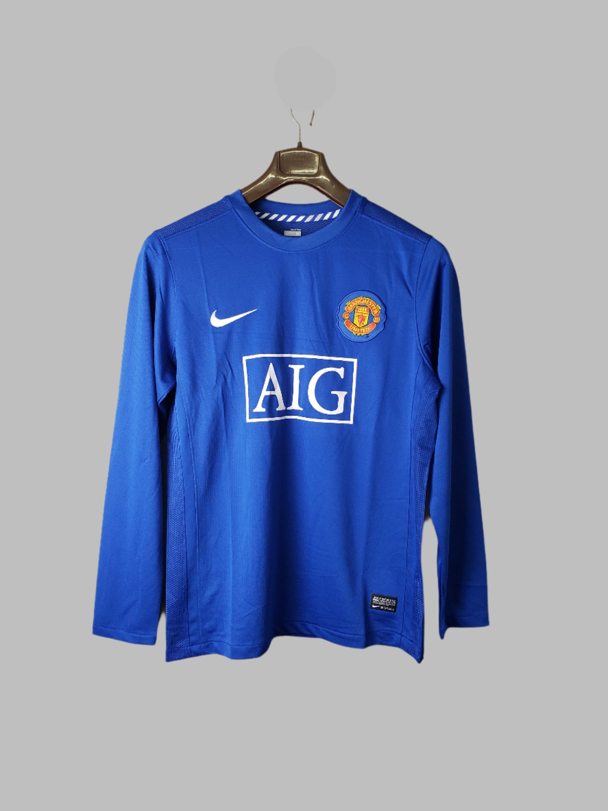 07/08 Long Sleeve Retro Manchester United Blue Jersey