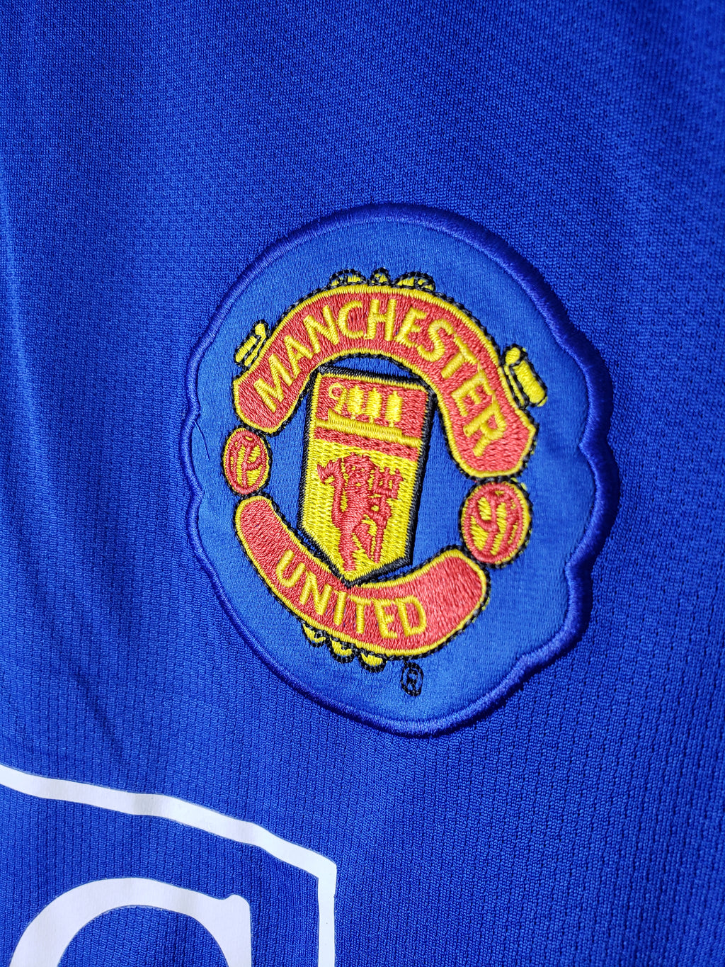 07/08 Long Sleeve Retro Manchester United Blue Jersey
