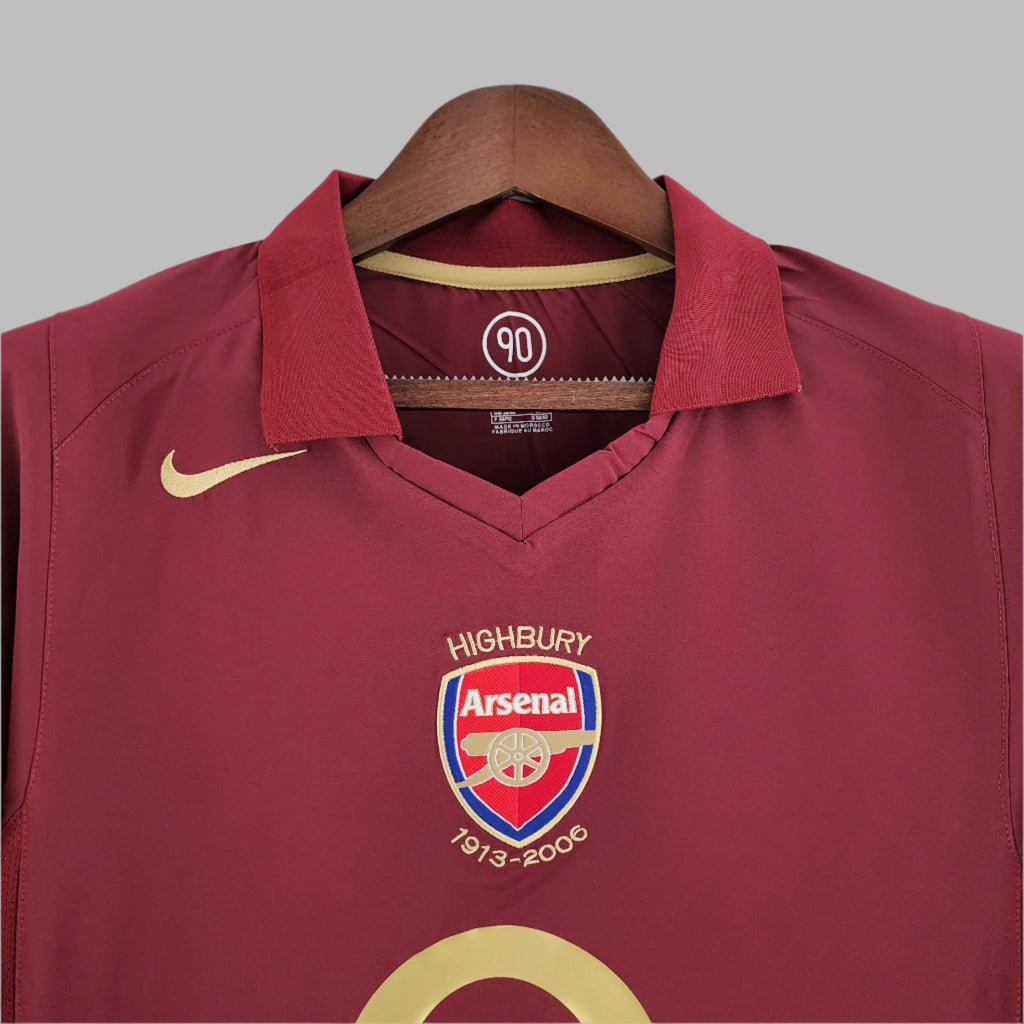 05/06 Retro Long Sleeve Arsenal Home Jersey