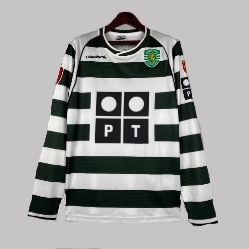 01/03 Retro Long Sleeve Sporting Lisbon White Jersey