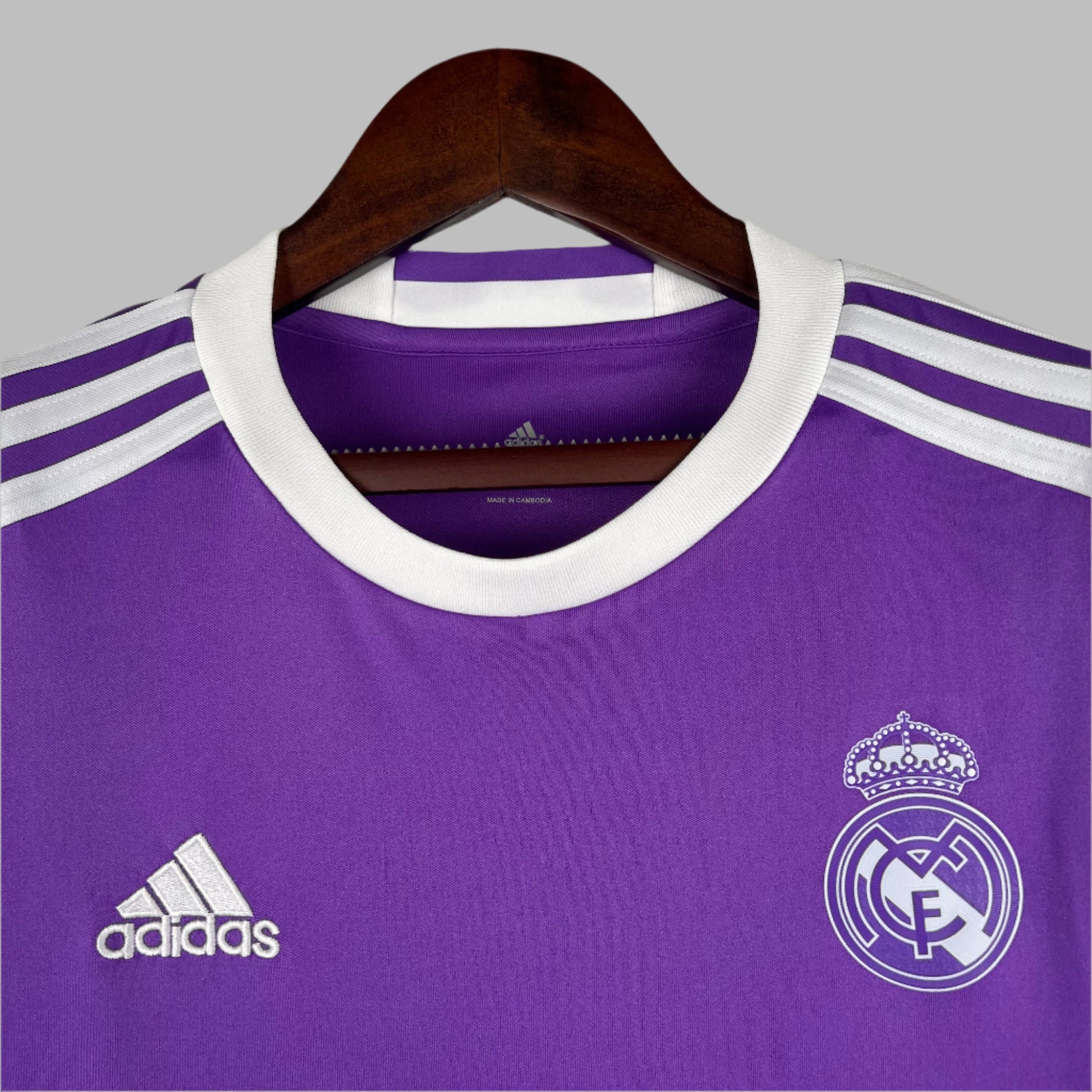 16/17 Long Sleeve Retro Real Madrid Purple Jersey