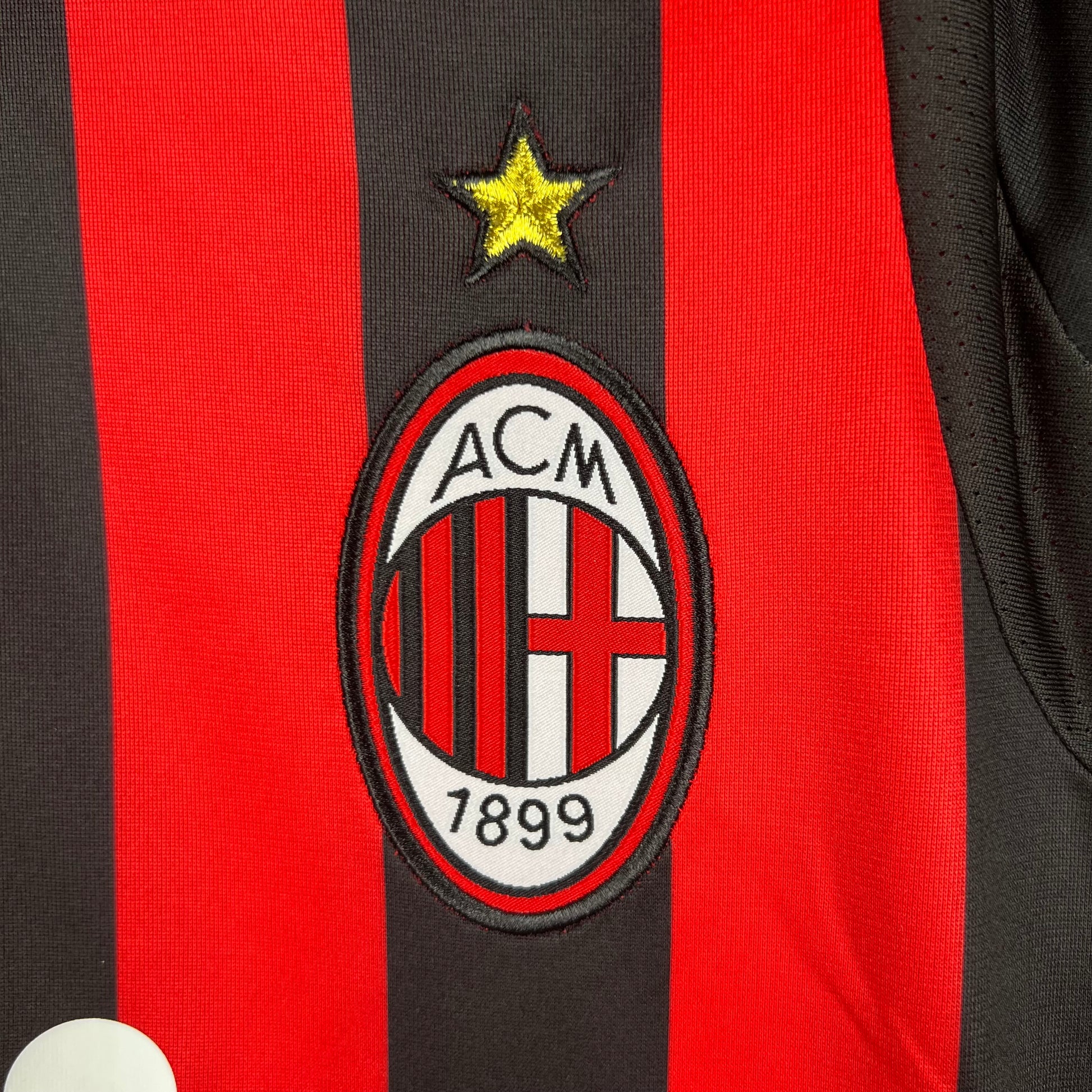 09/10 Retro Long Sleeve AC Milan Home Jersey