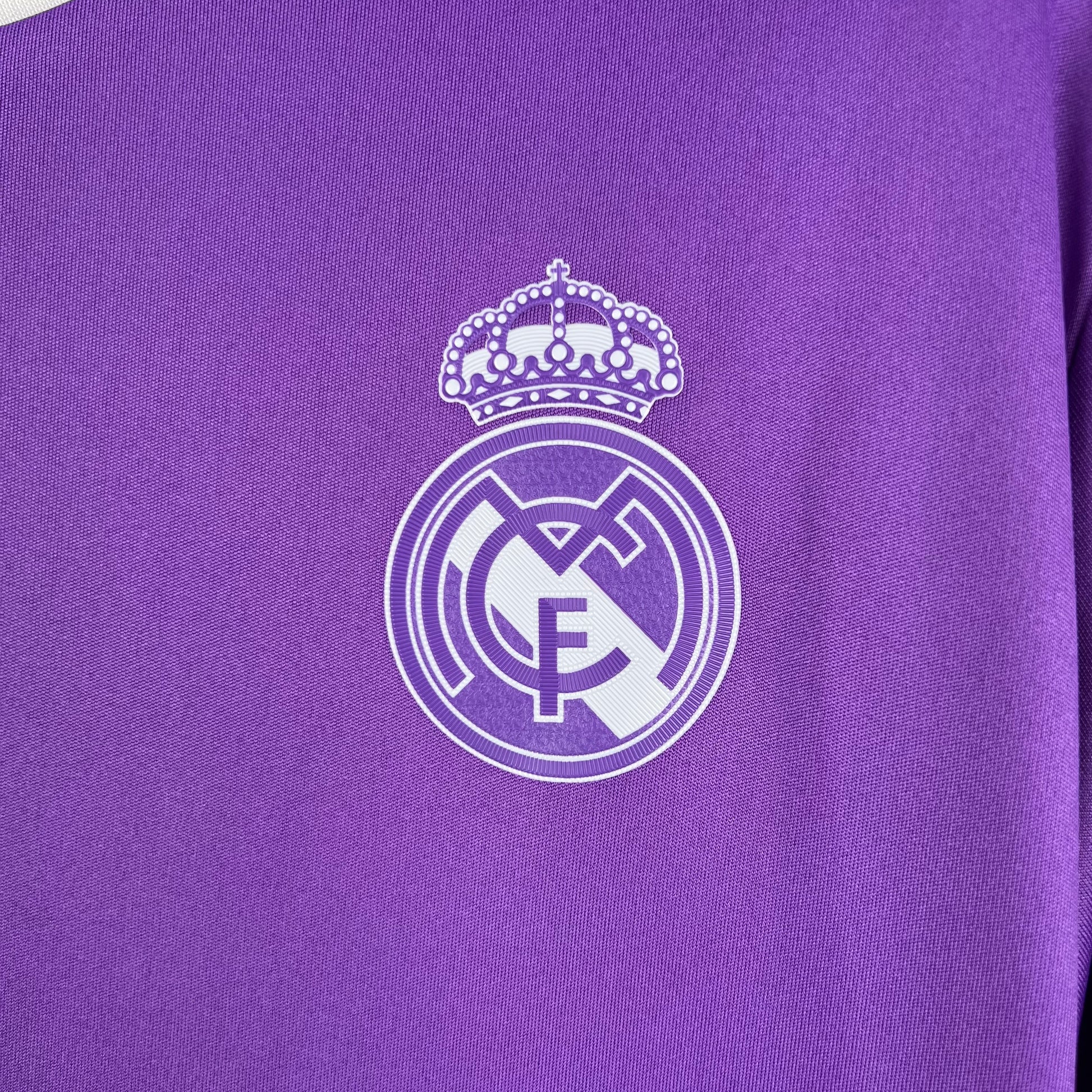 16/17 Long Sleeve Retro Real Madrid Purple Jersey